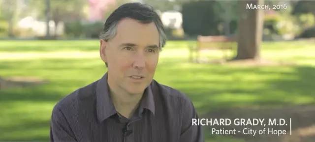 接受治疗的患者Richard Grady 接受治疗的患者Richard Grady