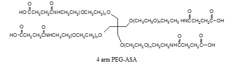 四臂-PEG-丁二酸单酰胺酯 4 arm-PEG-ASA