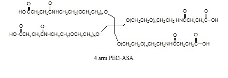 <font color='red'>四臂-PEG-丁二酸单酰</font>胺酯 4 arm-PEG-ASA