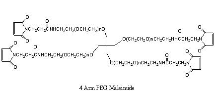 四臂聚乙二醇-马来酰亚胺 4 arm PEG-Maleimide
