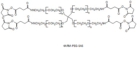 四臂聚乙二醇SAS酯 4 arm PEG-<font color='red'>Succinimidyl</font> Amido Succinate