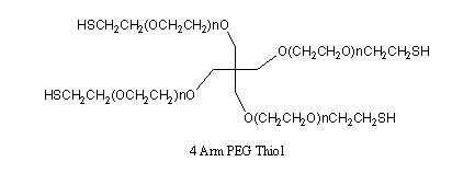 四臂<font color='red'>聚乙二醇-巯基</font> 4 arm-PEG-Thiol