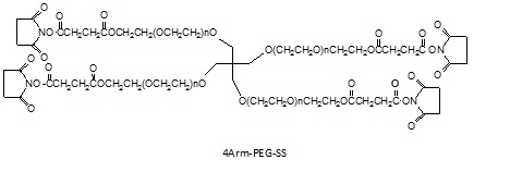 四臂聚乙二醇SS酯 4 arm PEG-<font color='red'>Succinimidyl</font> Succinate