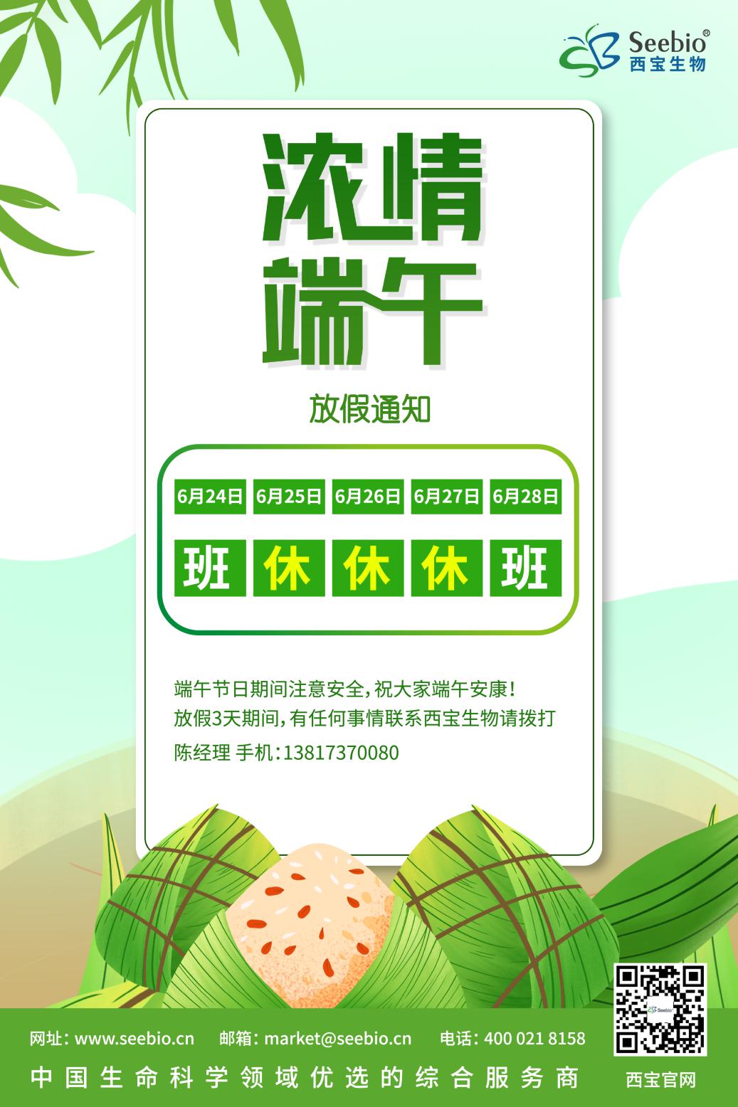 端午粽飘香 温暖西宝情（附：西宝端午<font color='red'>放假通知</font>）