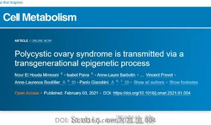 有希望！Cell子刊：科学家揭示多囊<font color='red'>卵巢</font>综合征传播基础