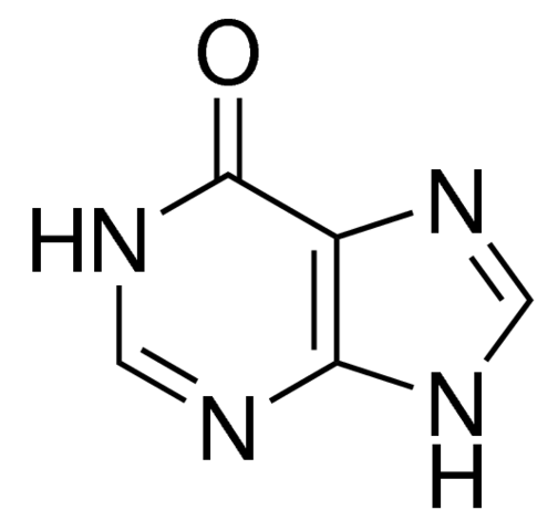 <font color='red'>次黄嘌呤</font>(6-羟基嘌呤)