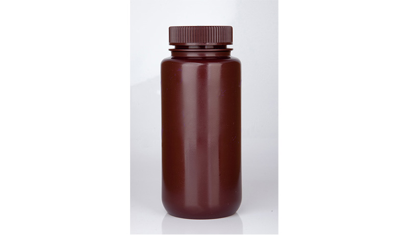 500ml广口塑料瓶，棕色，PP材质，非<font color='red'>灭菌</font>