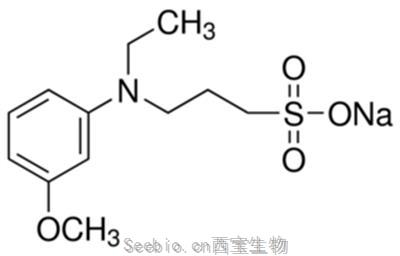<font color='red'>N-乙基- N-(3-磺</font>丙基)-3-甲氧基苯胺,钠盐,一水合物, CAS号 82611-88-9