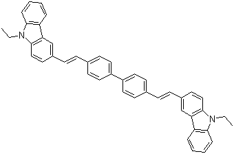 4,4'-双(9-乙基-3-咔唑乙烯基)-1,1'-联苯